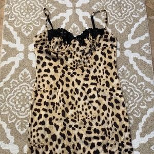 Venus Sexy Leopard Print Slip Dress